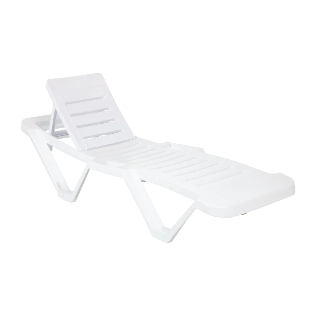 Polypropylene Sun Loungers White (Pack of 2) - Image 7