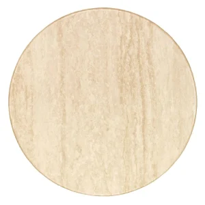 Werzalit Pre-drilled Round Table Top Travertin 800mm