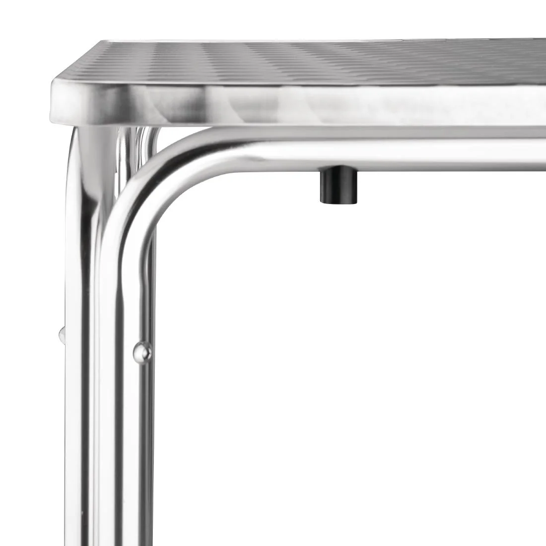 Bolero Steel and Aluminium Square Leg Table 600mm - Image 2