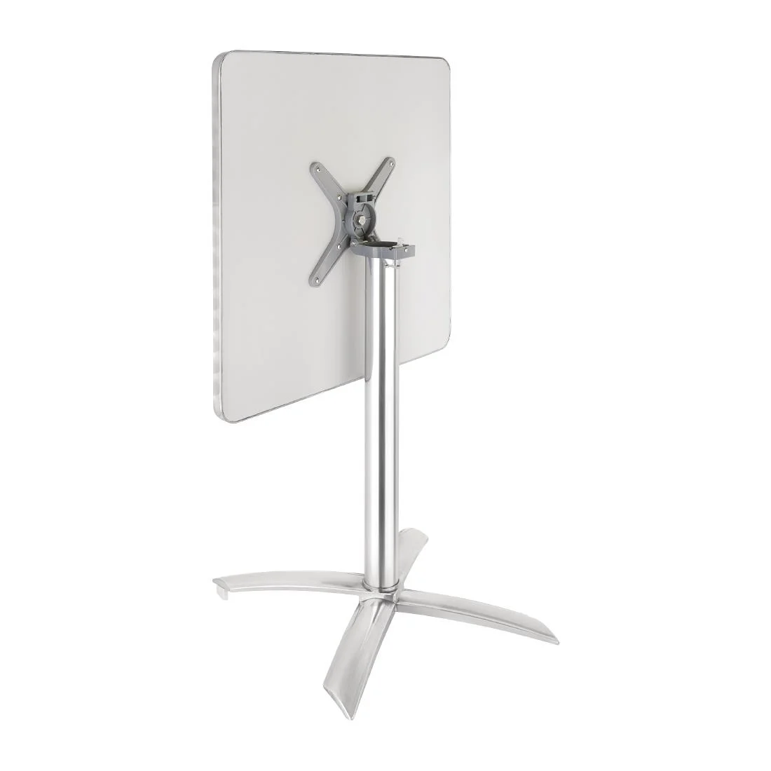 Bolero Square Flip Top Table Stainless Steel 600mm - Image 2