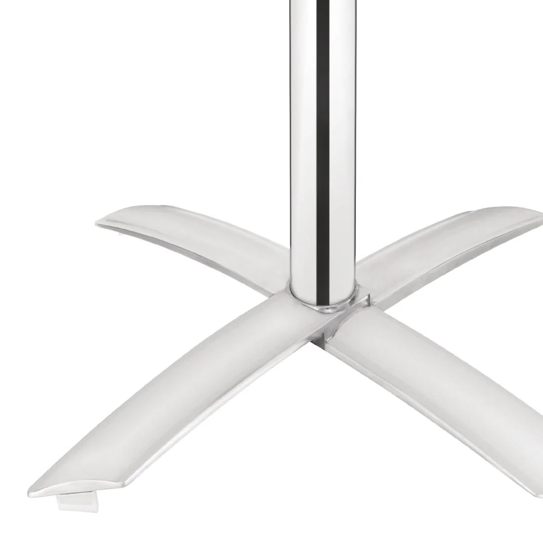 Bolero Square Flip Top Table Stainless Steel 600mm - Image 3
