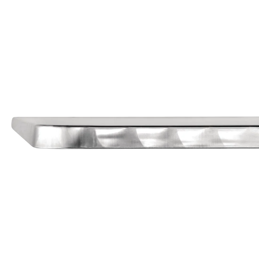 Bolero Square Flip Top Table Stainless Steel 600mm - Image 7