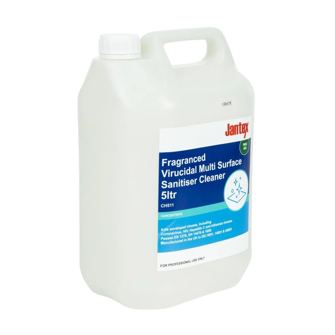 Jantex Virucidal Surface Sanitiser Concentrate Frangranced 5Ltr - Image 2