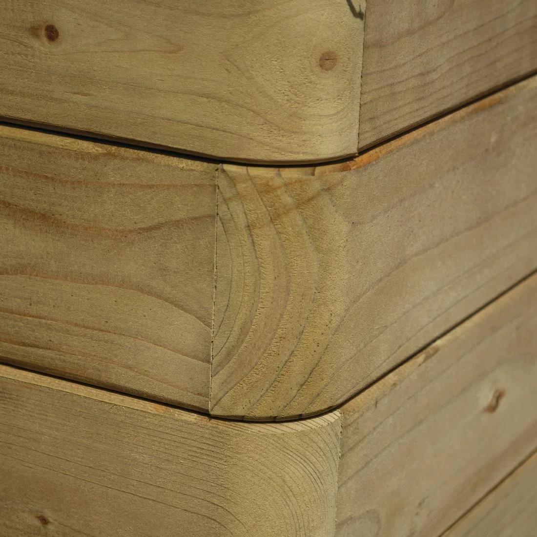 Rowlinson Marberry Layer Planter Rectangular Natural Timber 100cm - Image 2
