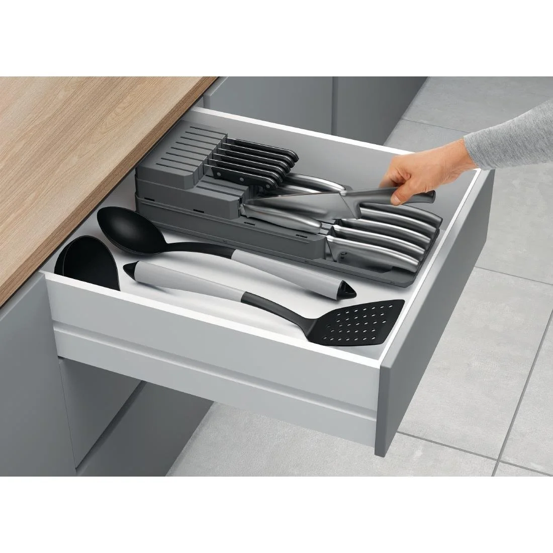 Metaltex Blade-Fit Adjustable Knife Organiser - Image 3