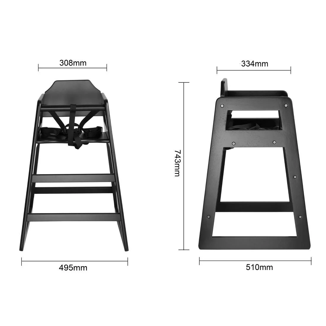 Bolero Wooden High Chair - Image 6