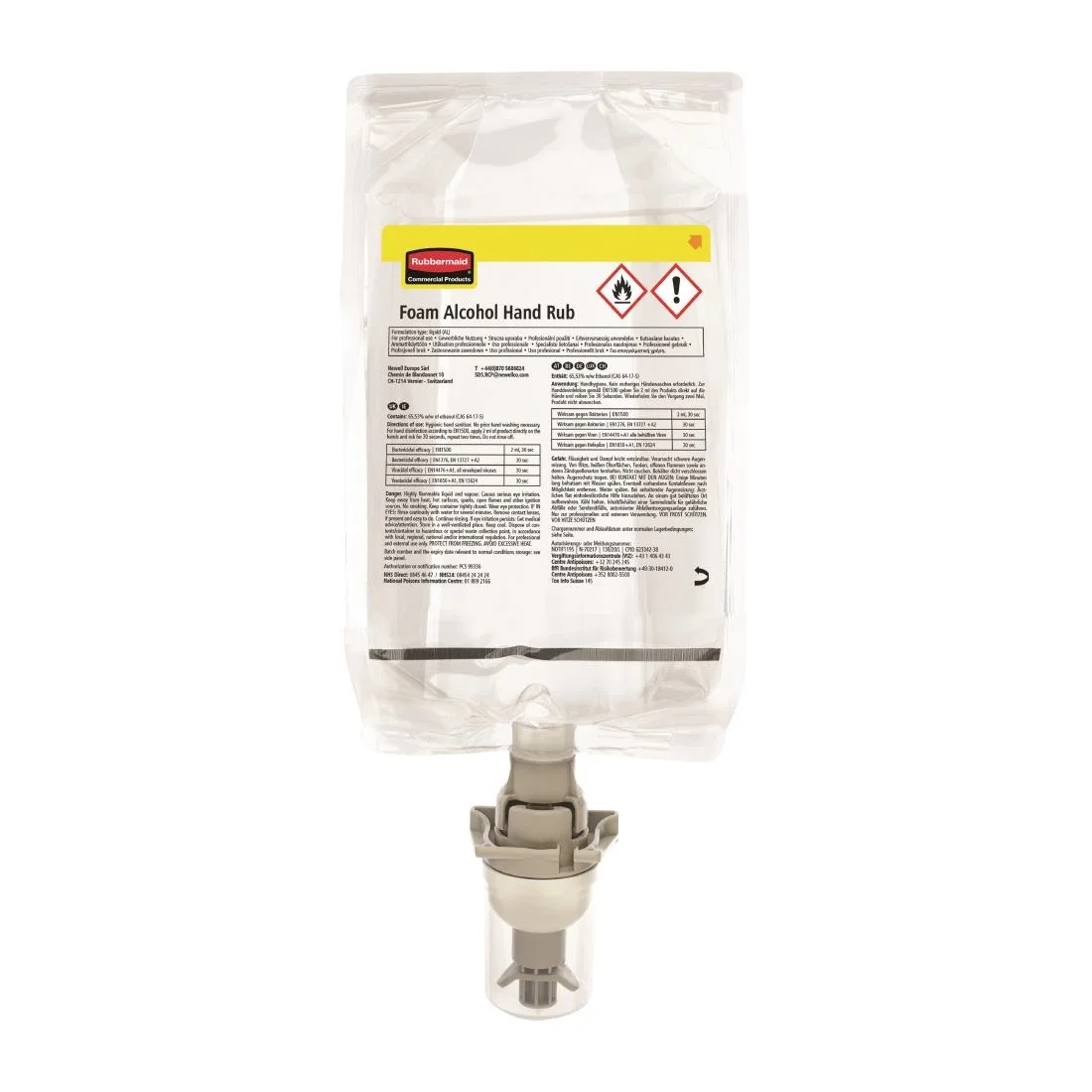 Rubbermaid AutoFoam Refill Alcohol Hand Sanitiser Foam 500ml