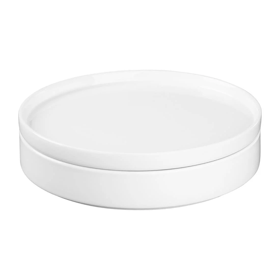 Olympia Whiteware Stacking Bowls 270mm (4 Pack) - Image 2