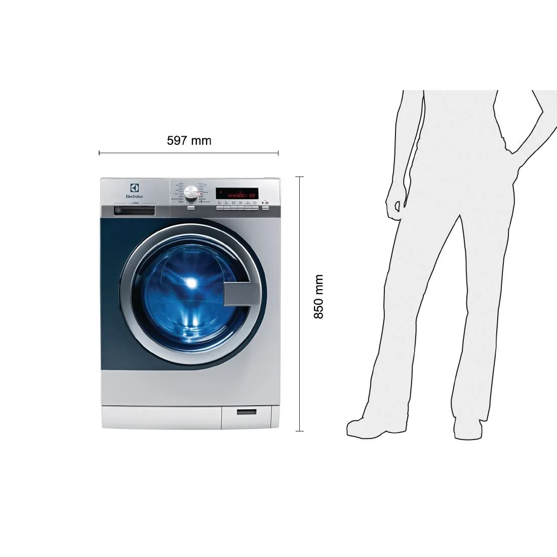 Electrolux myPRO Washing Machine WE170V Gravity Drain With Sluice Function - Image 2