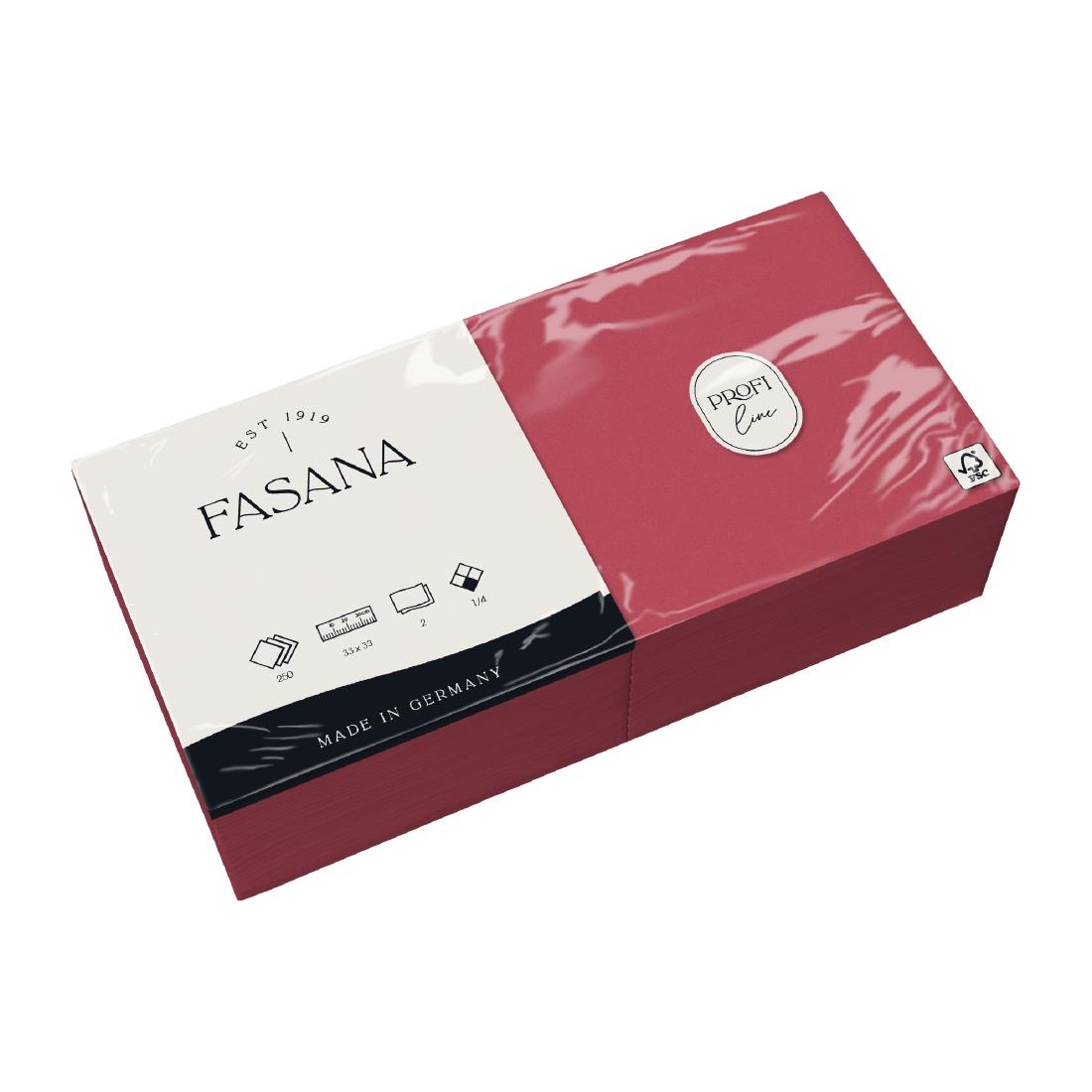 Fasana Lunch Napkin Bordeaux 330mm