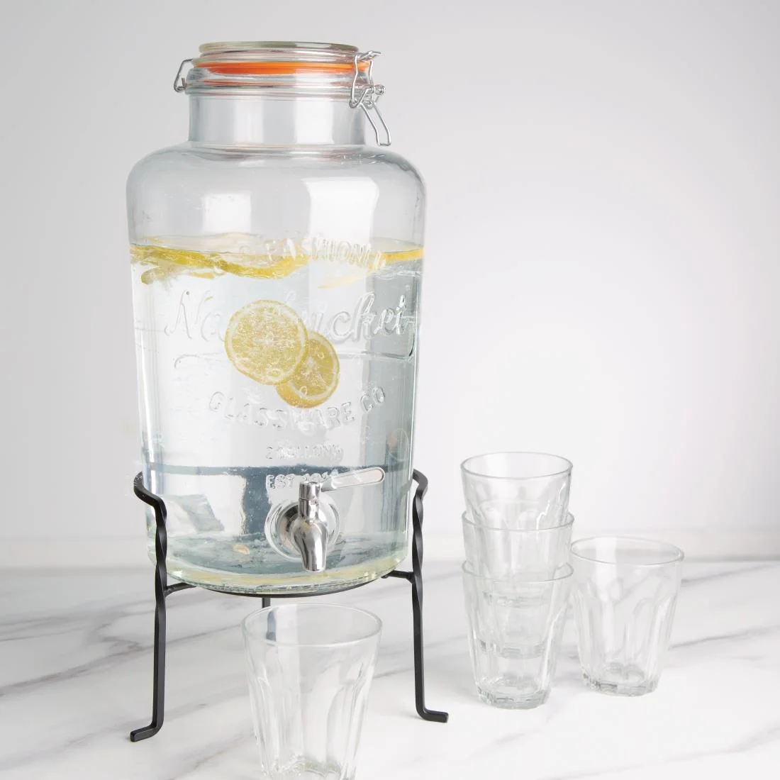 Olympia Nantucket Style Drink Dispenser with Wire Stand - Image 5