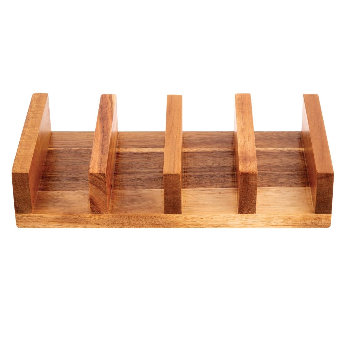 Olympia acacia wood Taco Stand