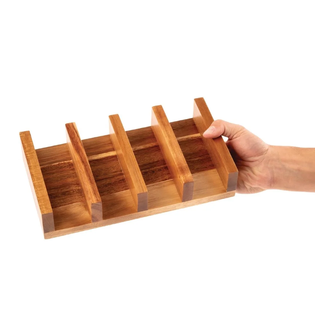 Olympia acacia wood Taco Stand - Image 4