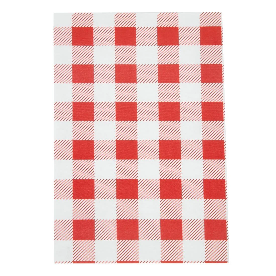 Greaseproof Paper Sheets Red Gingham 190 x 310mm (Pack of 200)