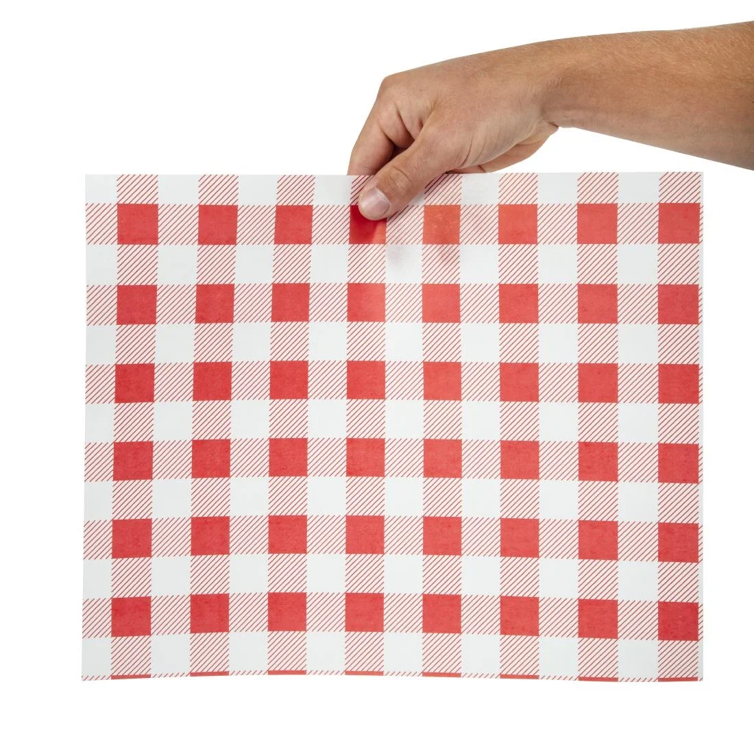 Greaseproof Paper Sheets Red Gingham 310 x 380mm (Pack of 200) - Image 4