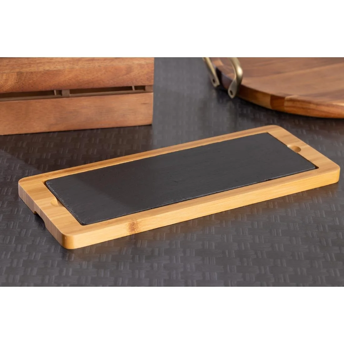 Olympia Smooth Edged Slate Platter 280x100mm - Image 3
