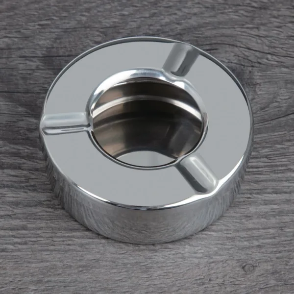 Olympia Stainless Steel Windproof Ashtray 90mm