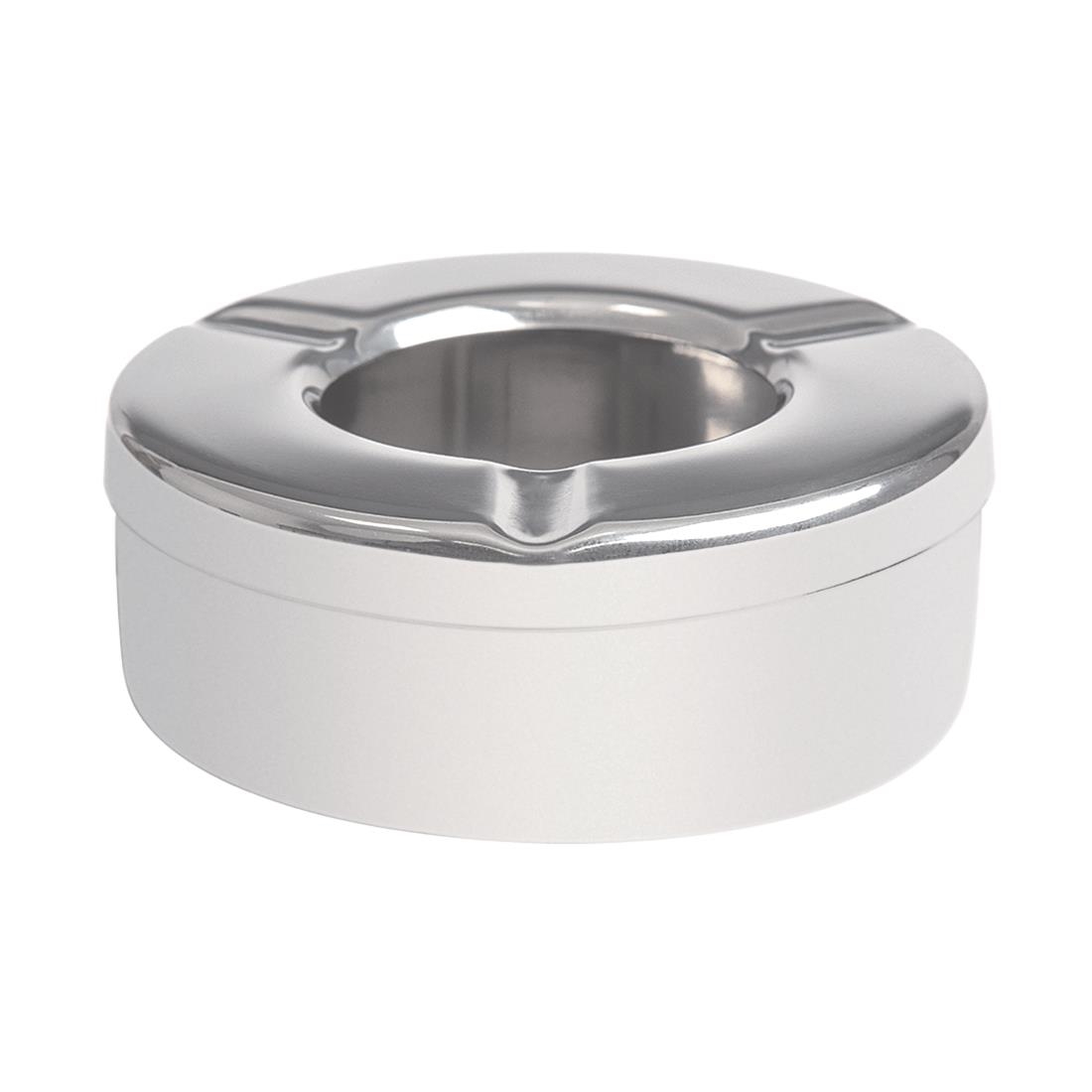 Olympia Stainless Steel Windproof Ashtray 90mm