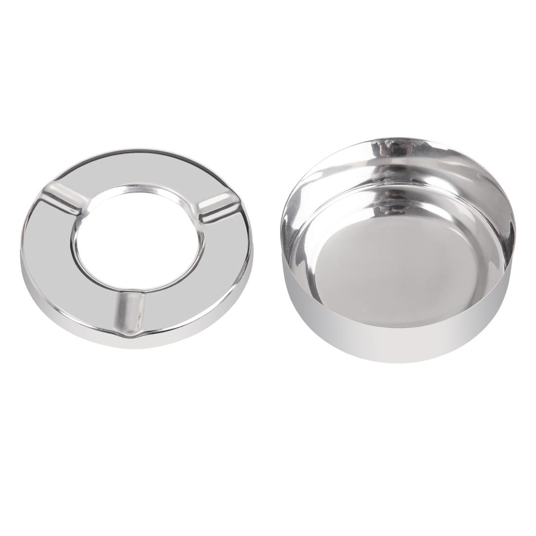 Olympia Stainless Steel Windproof Ashtray 90mm