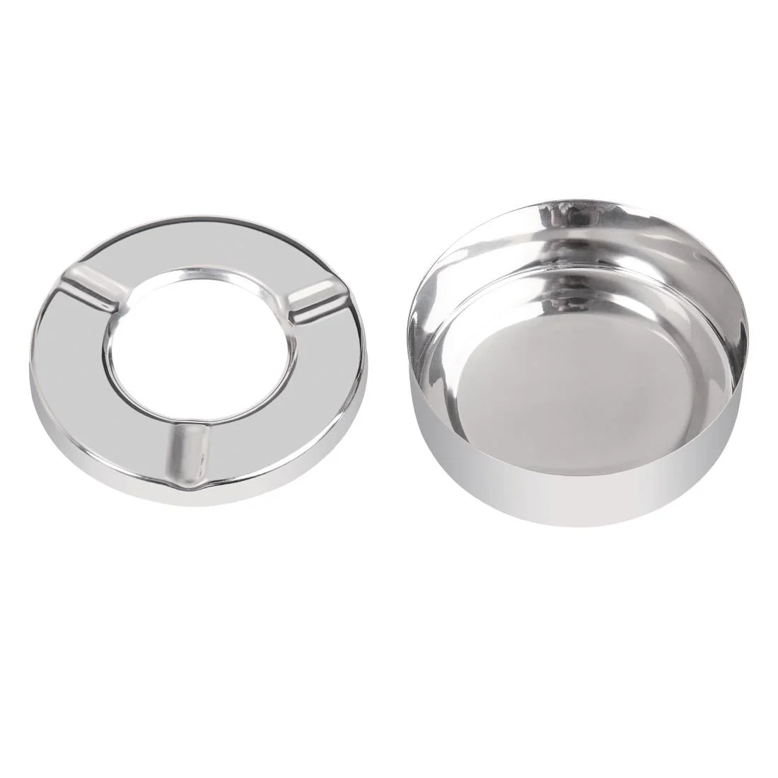 Olympia Stainless Steel Windproof Ashtray 90mm - Image 5