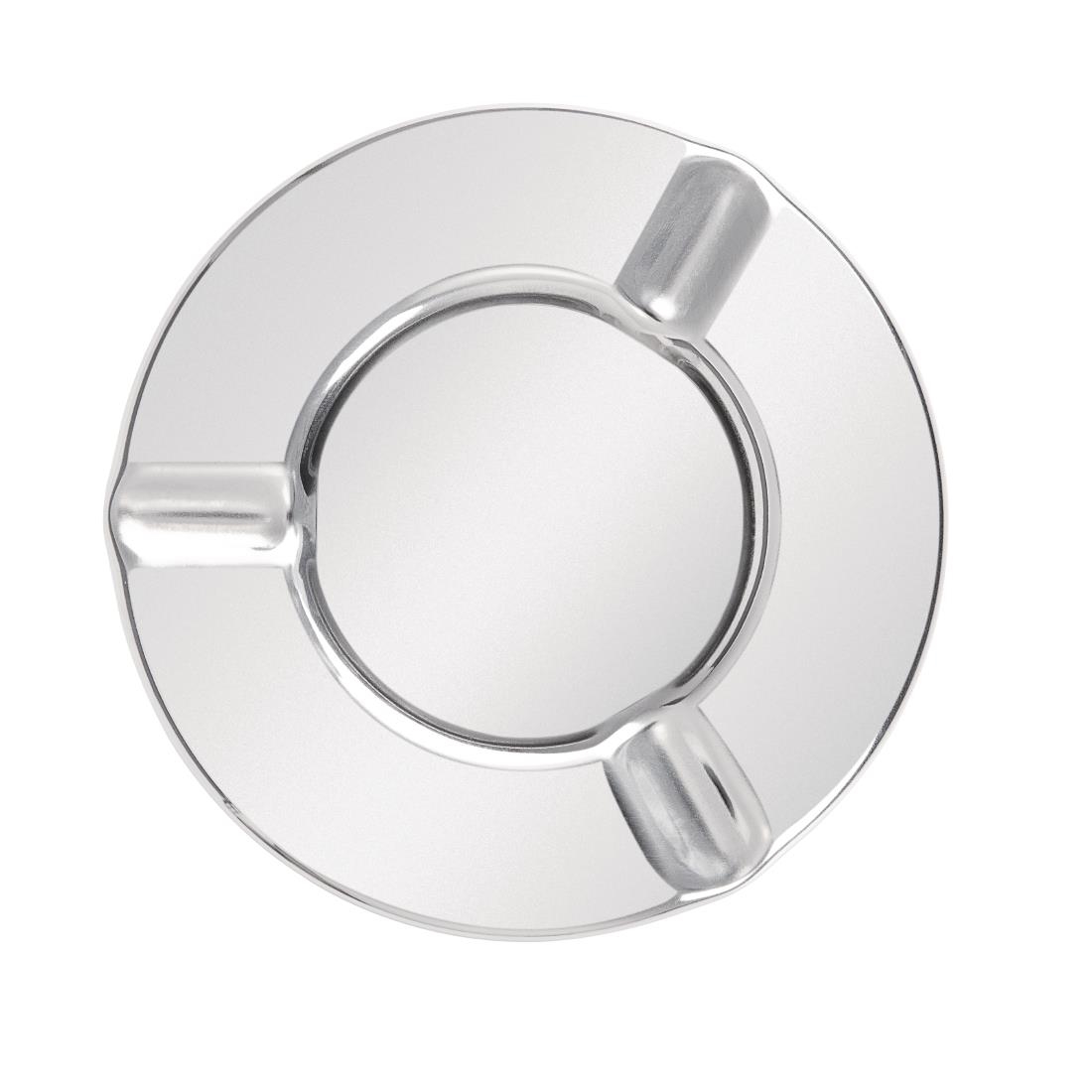 Olympia Stainless Steel Windproof Ashtray 90mm