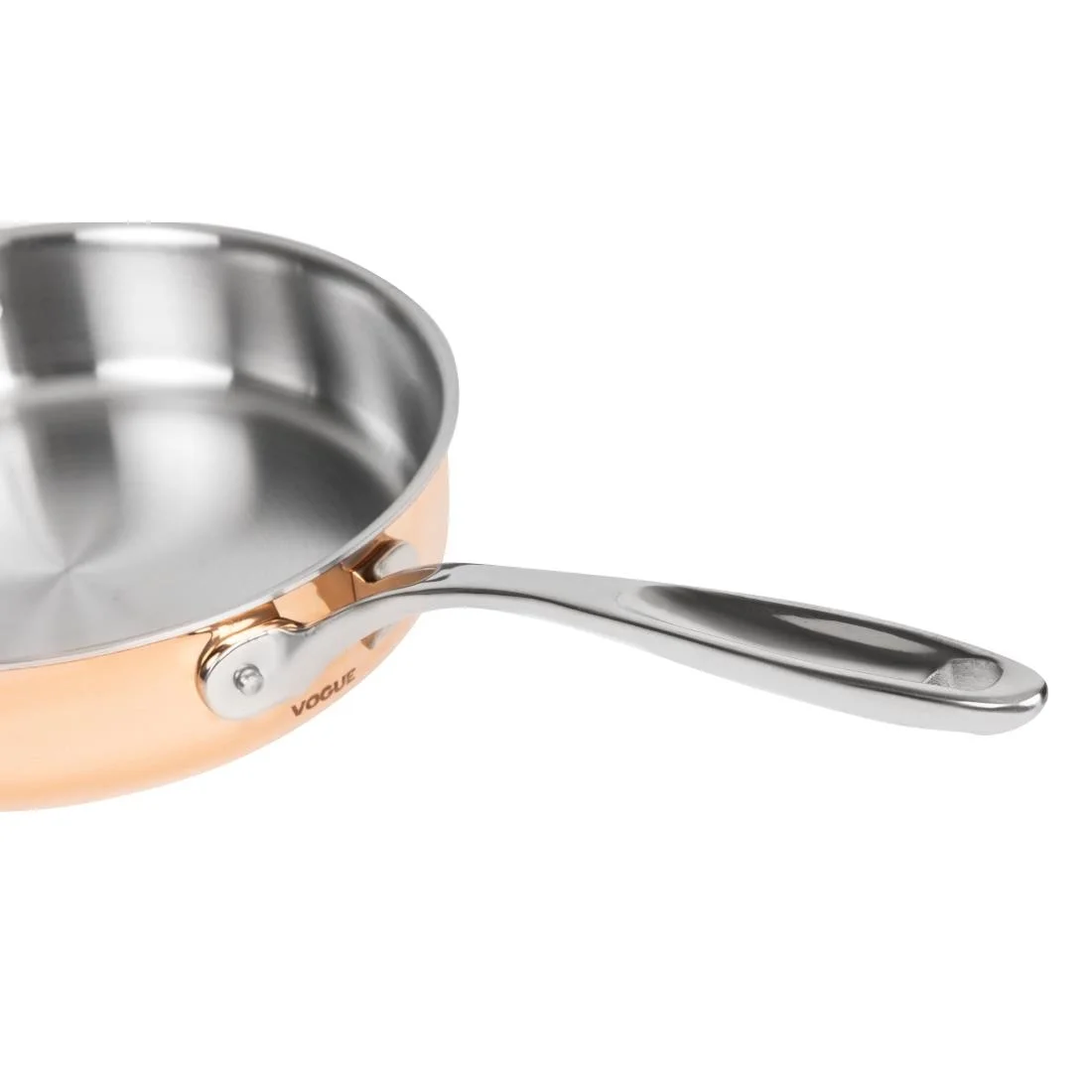 Vogue Tri Wall Copper Saute Pan 240mm - Image 6
