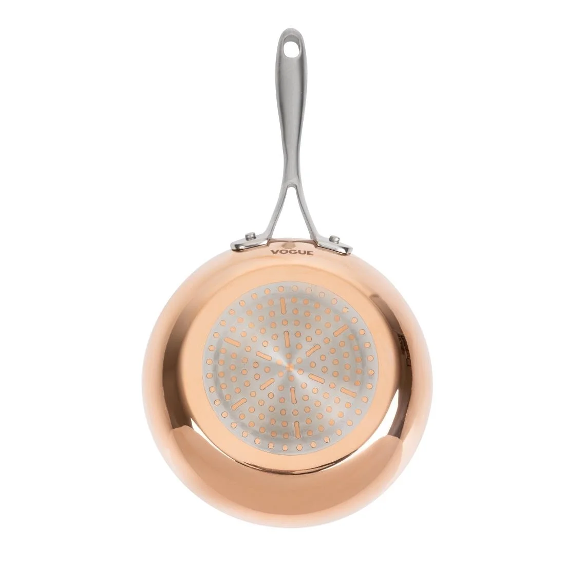 Vogue Tri Wall Copper Frying Pan 200mm - Image 5