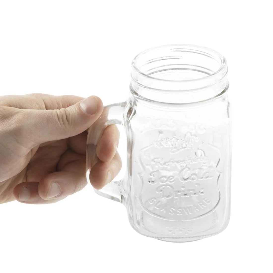Olympia Handled Mason Jar 450ml - Image 4