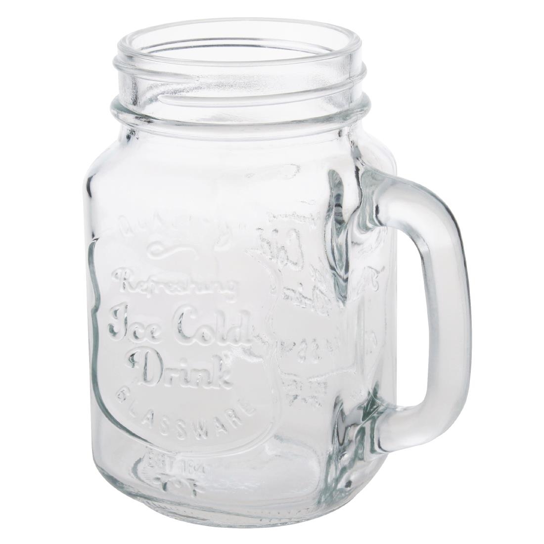 Olympia Handled Mason Jar 450ml