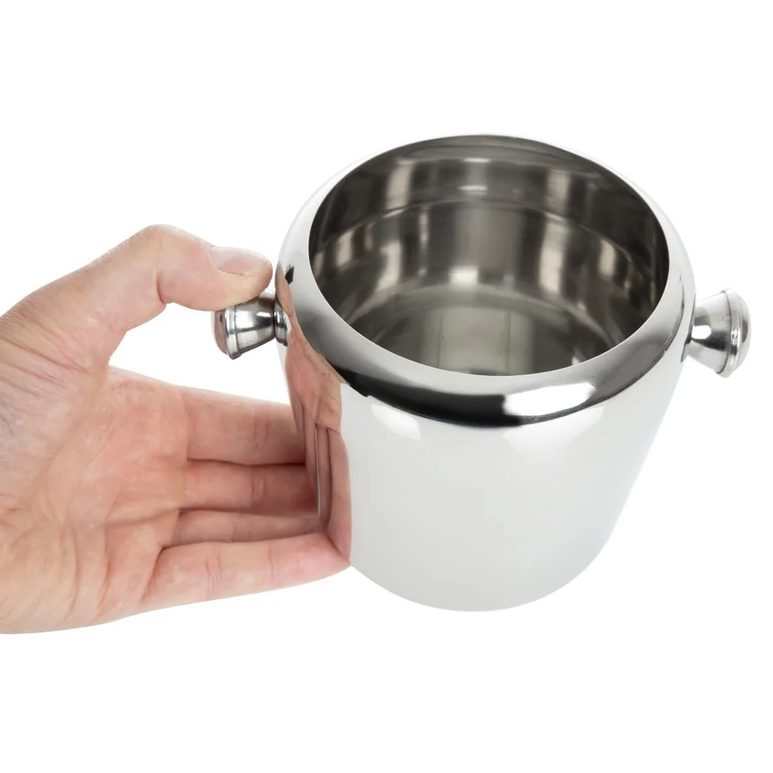 Olympia Mini Ice Bucket Stainless Steel 1Ltr - Image 5