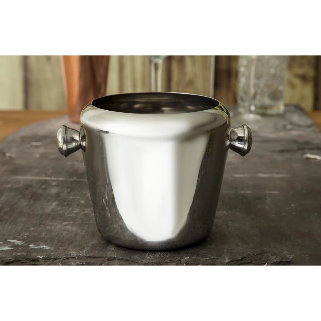 Olympia Mini Ice Bucket Stainless Steel 1Ltr - Image 6