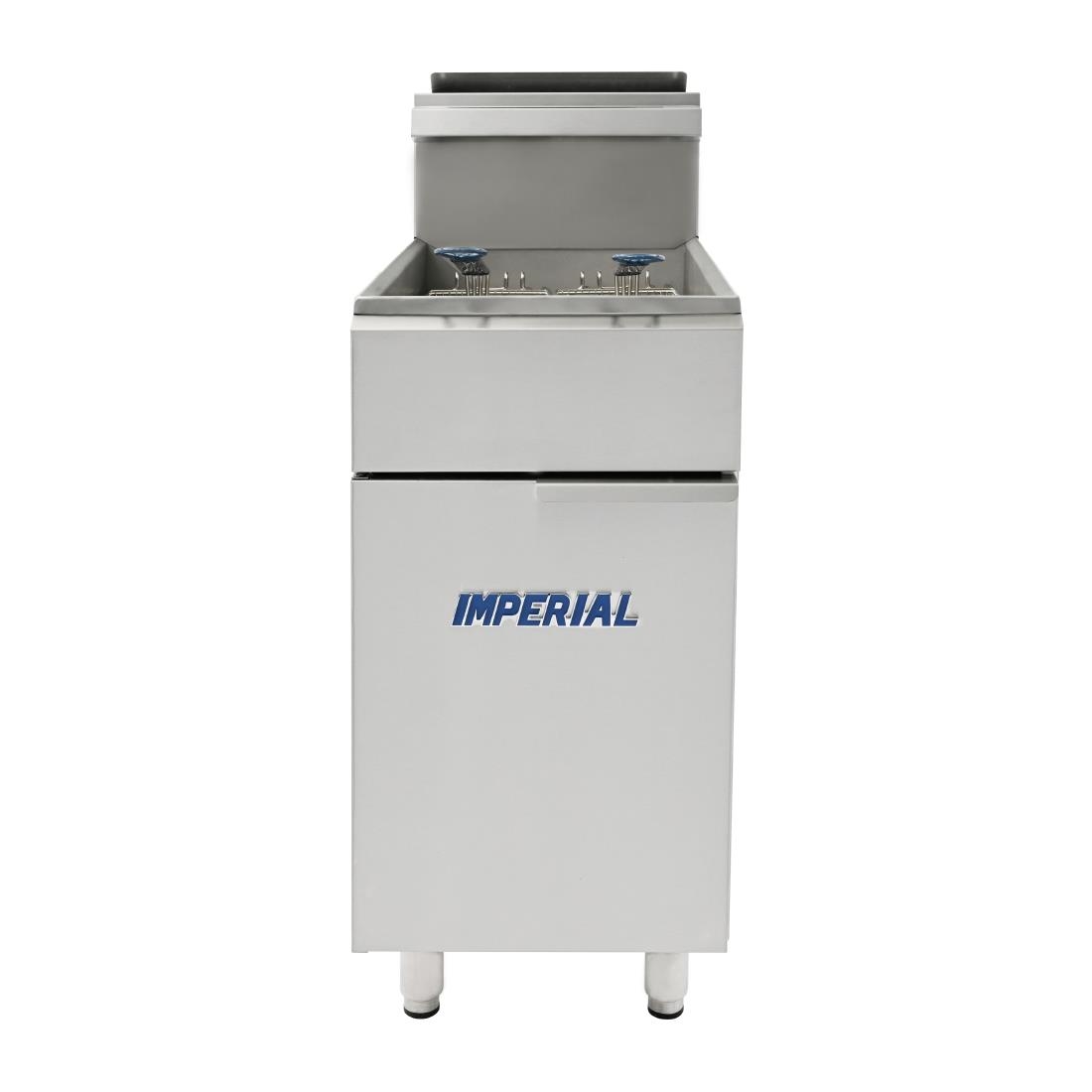 Imperial Natural Gas Single Tank Twin Basket Fryer IFS-40-OP