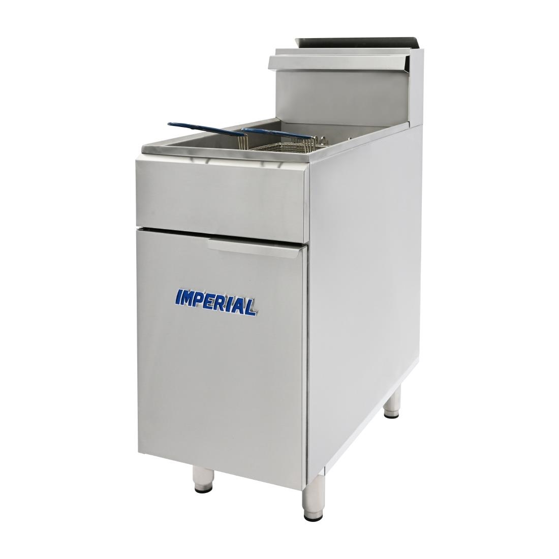 Imperial Natural Gas Single Tank Twin Basket Fryer IFS-40-OP