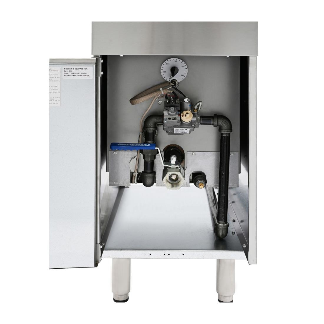 Imperial Natural Gas Single Tank Twin Basket Fryer IFS-40-OP