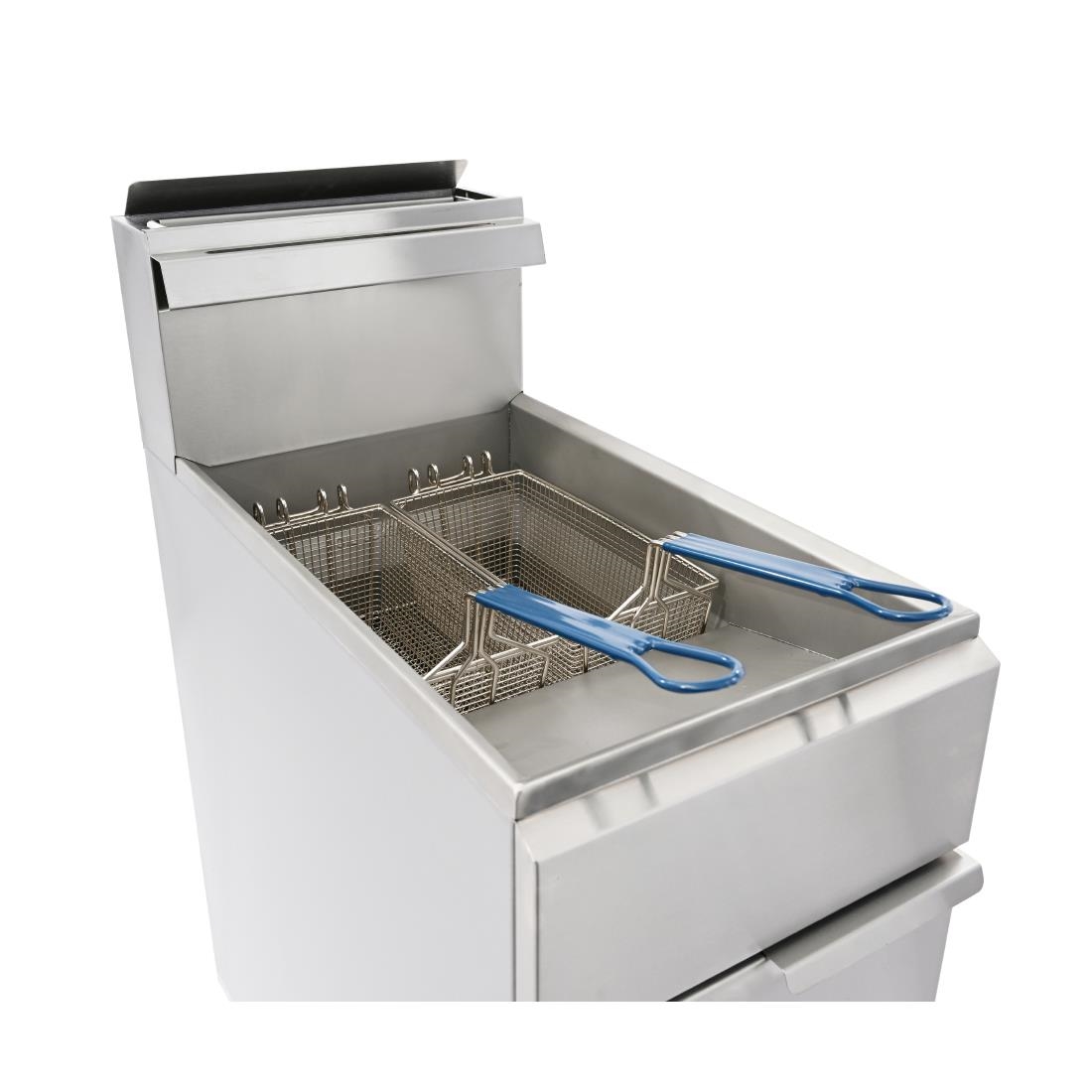 Imperial Natural Gas Single Tank Twin Basket Fryer IFS-40-OP