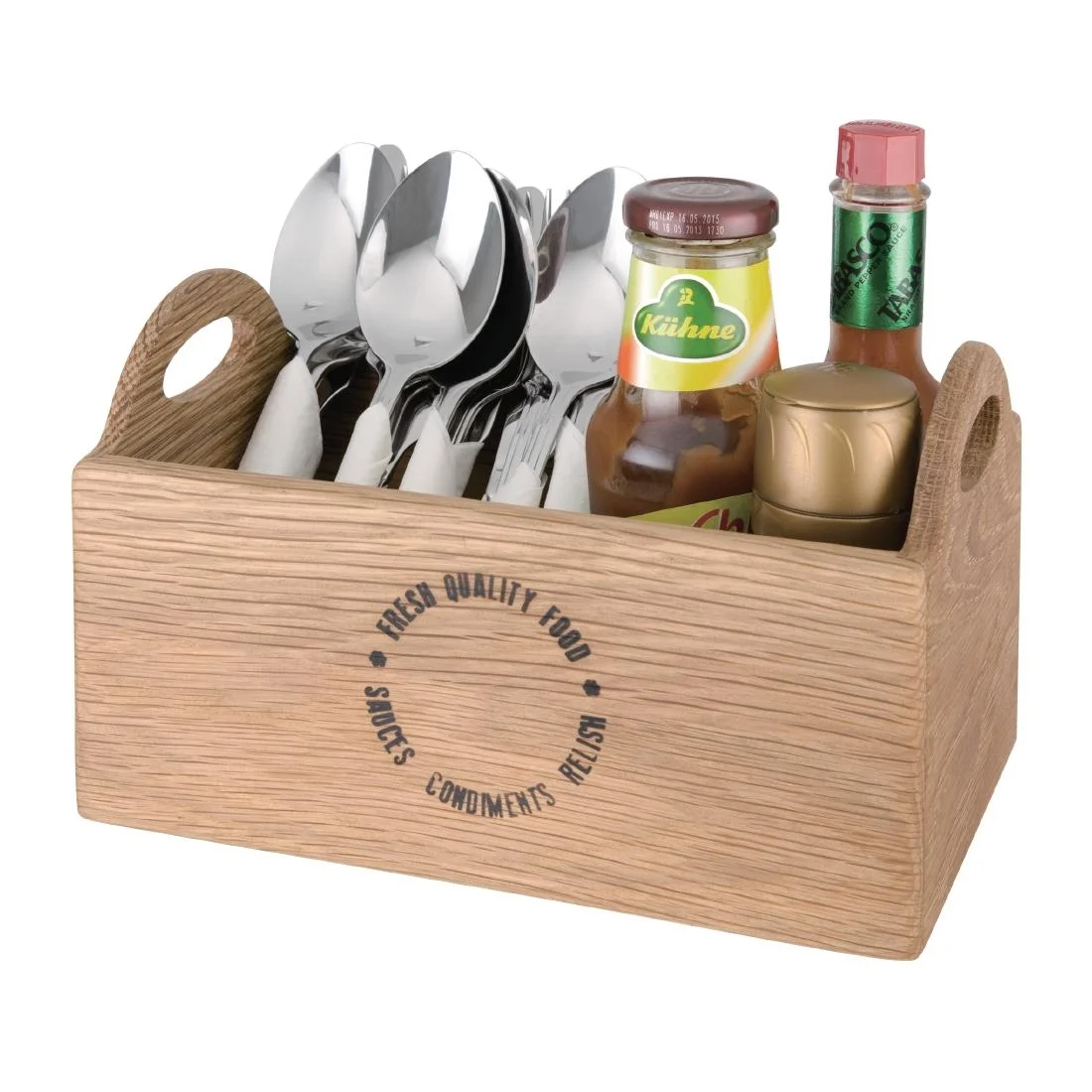 Olympia Oak Printed Table Caddy - Image 3