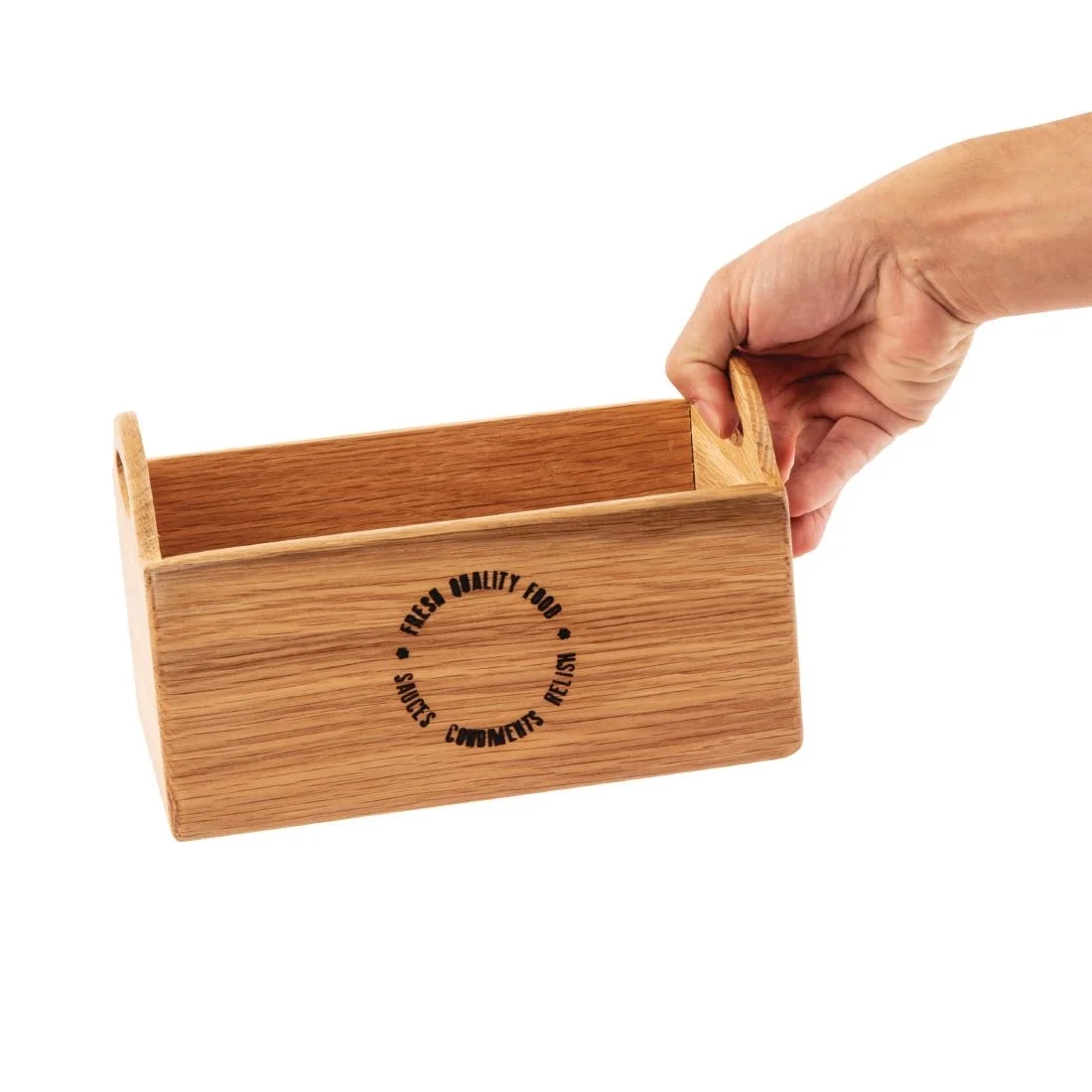 Olympia Oak Printed Table Caddy - Image 5