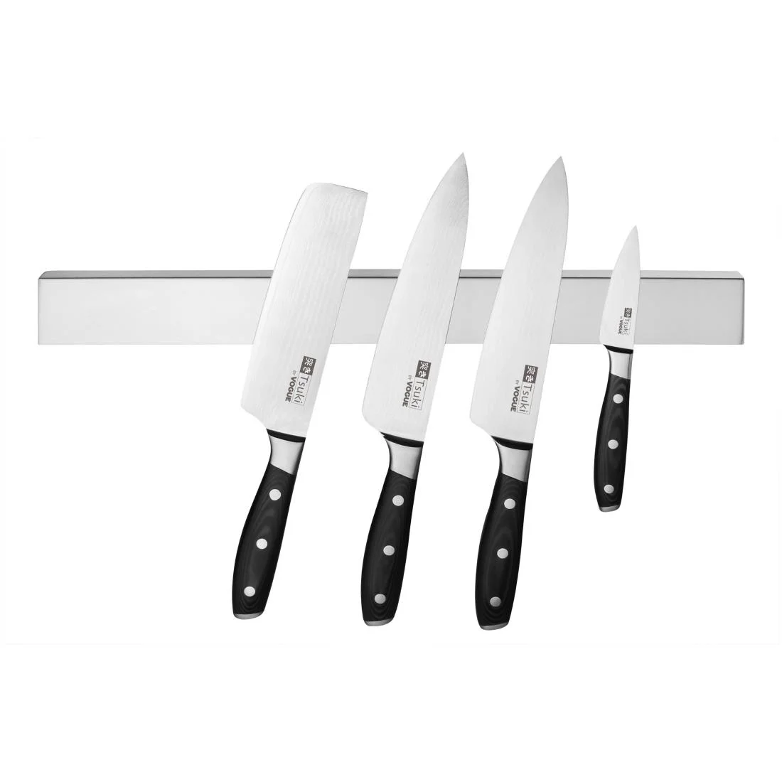Vogue Stainless Steel Magnetic Knife Rack 460mm - Image 3