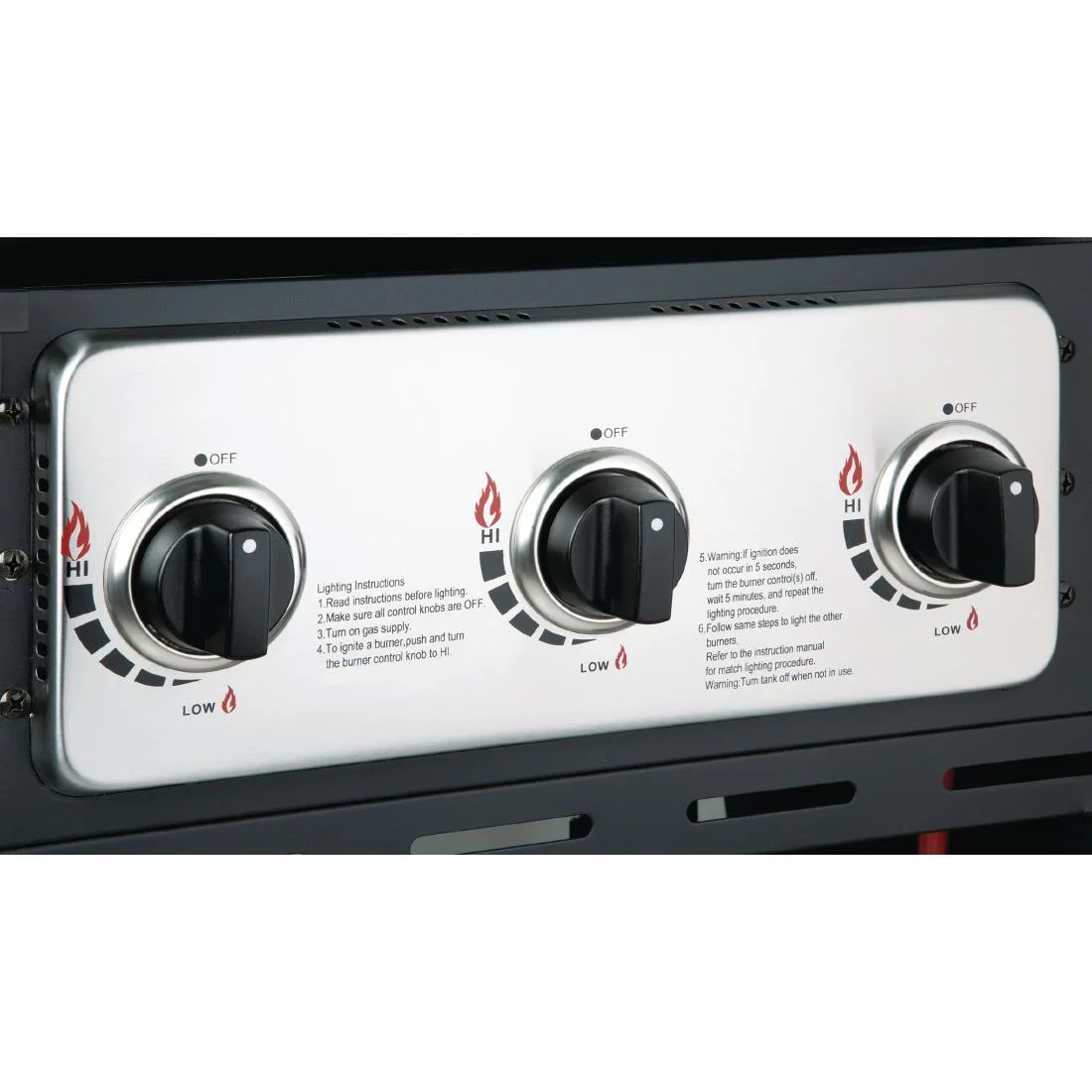 Buffalo 6 Burner Combi BBQ Grill and Griddle - Image 5