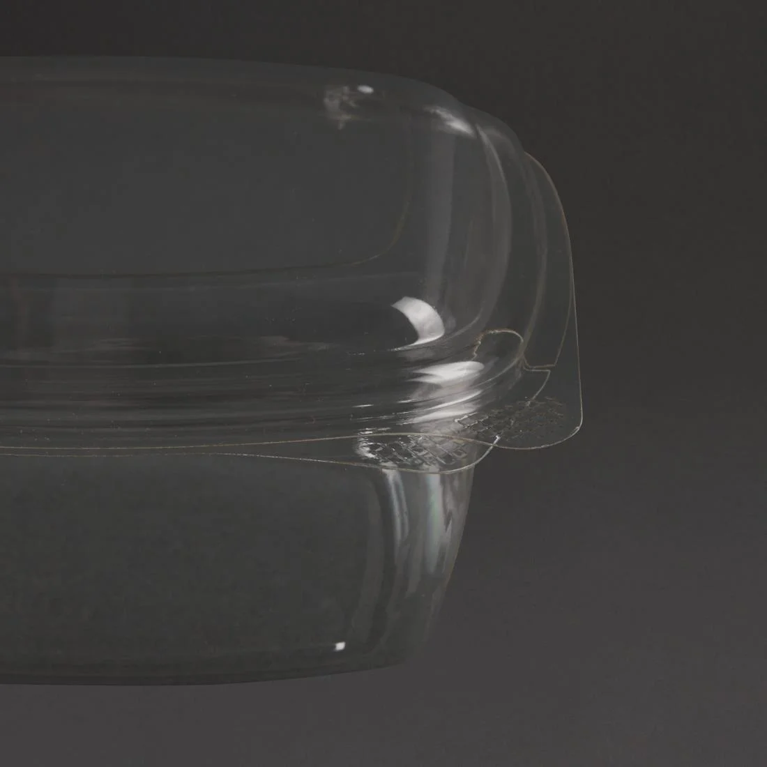 Vegware Compostable PLA Hinged-Lid Deli Containers 473ml / 16oz (Pack of 300) - Image 3