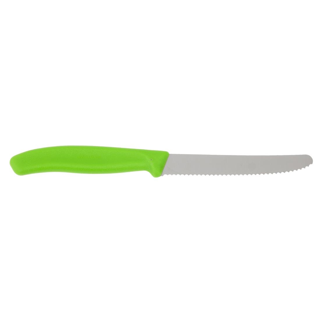 Victorinox Tomato Knife Serrated Green 11cm