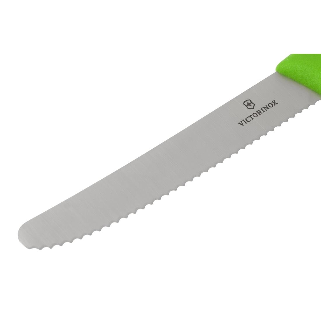 Victorinox Tomato Knife Serrated Green 11cm