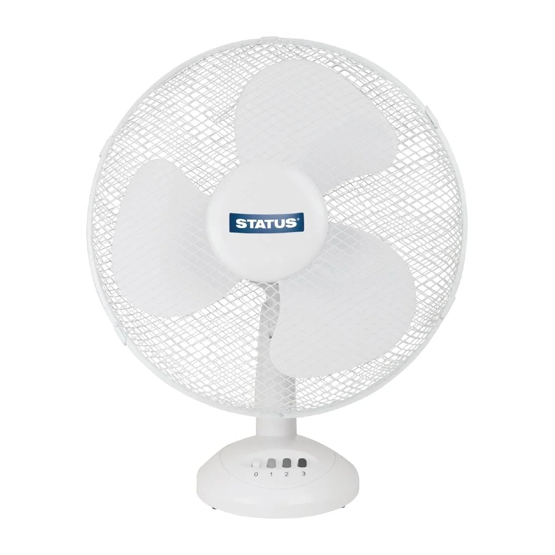 Status 12" Oscillating White Desktop Fan - Image 2