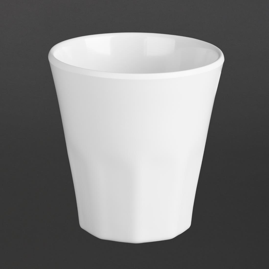 Kristallon Melamine Plastic Tumbler White 290ml
