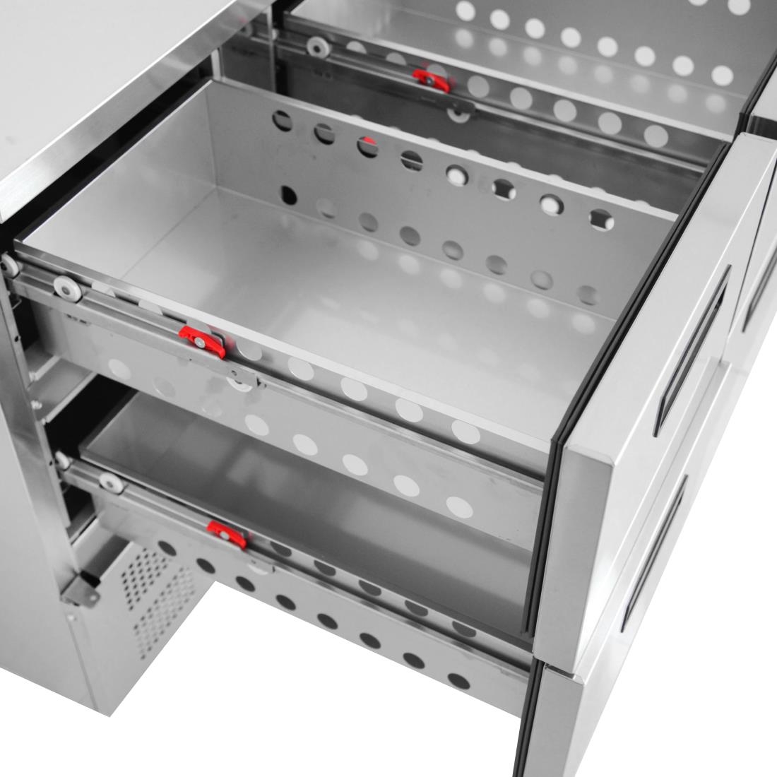 Polar 4 Drawer Compact Counter Fridge 240 Ltr