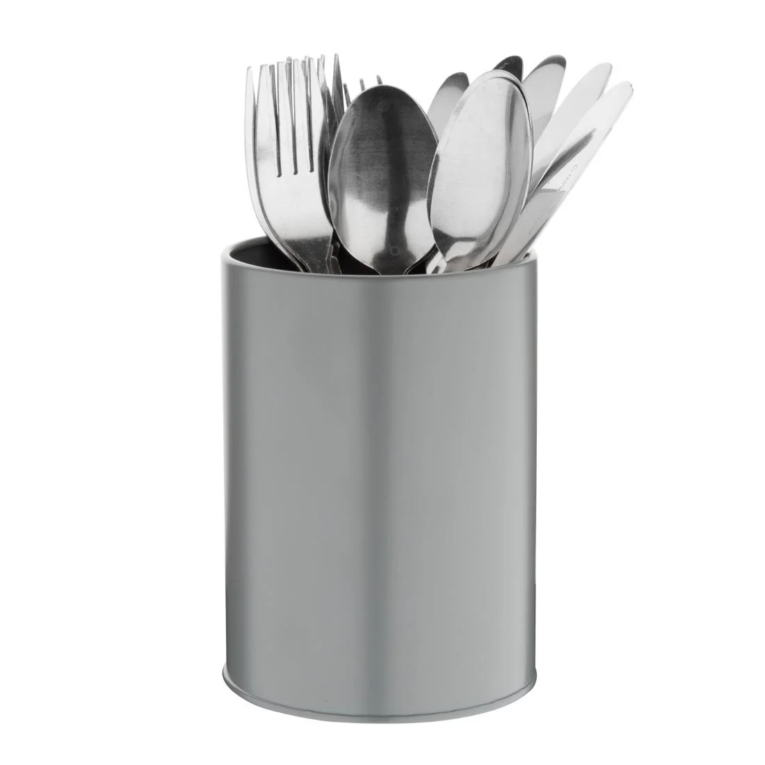 Olympia Galvanised Utensil Tin Grey - Image 3