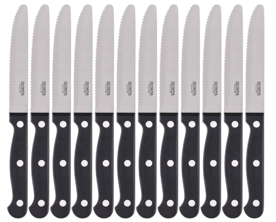 Olympia Rounded Steak Knife Black (12 Pack) - Image 3