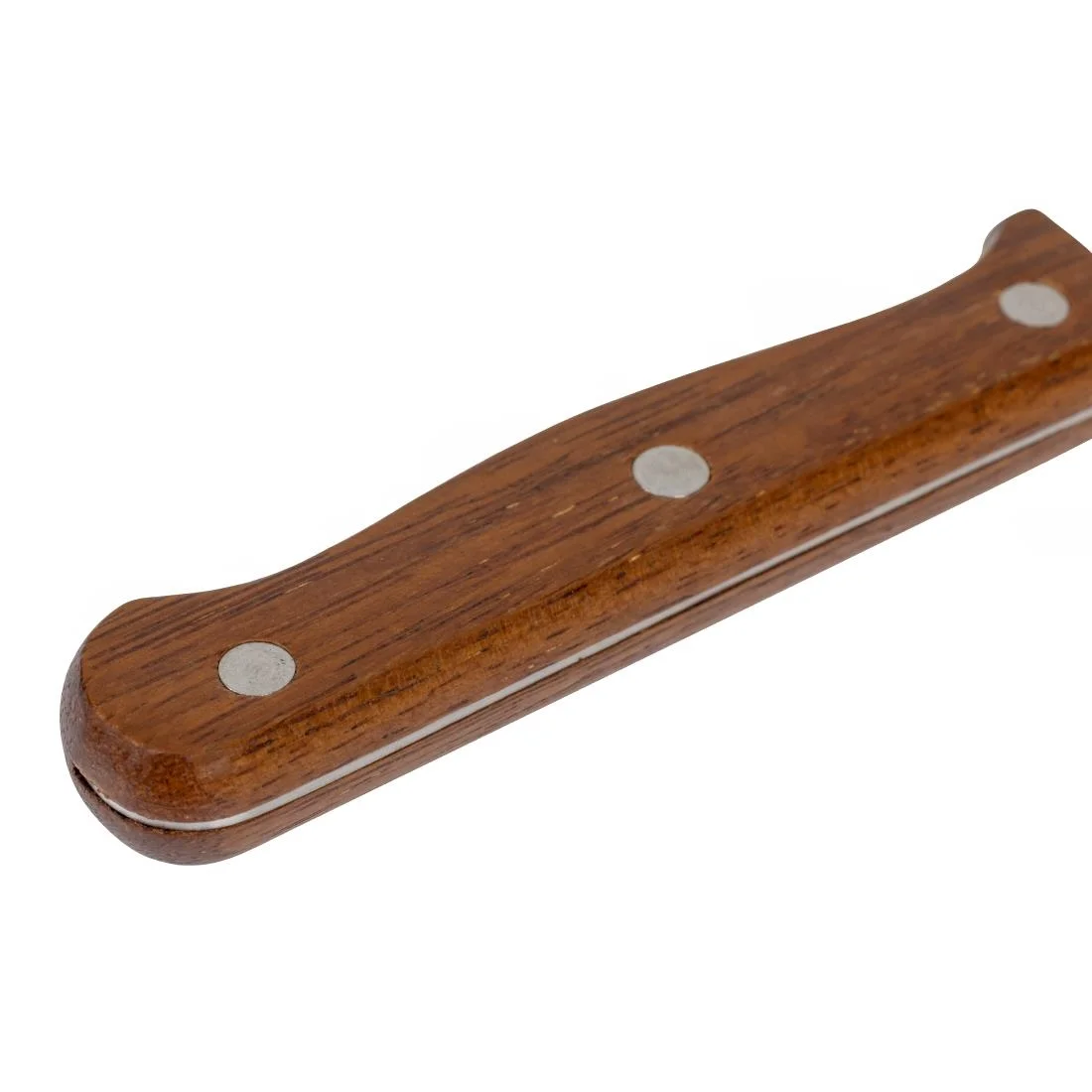 Olympia Rounded Steak Knives with Merbau Wood Handles (12 Pack) - Image 5