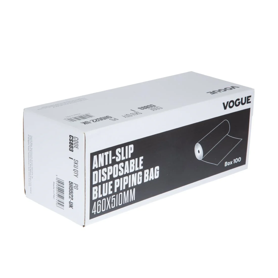 Vogue Anti-Slip Disposable Blue Piping Bags (Pack of 100) - Image 3