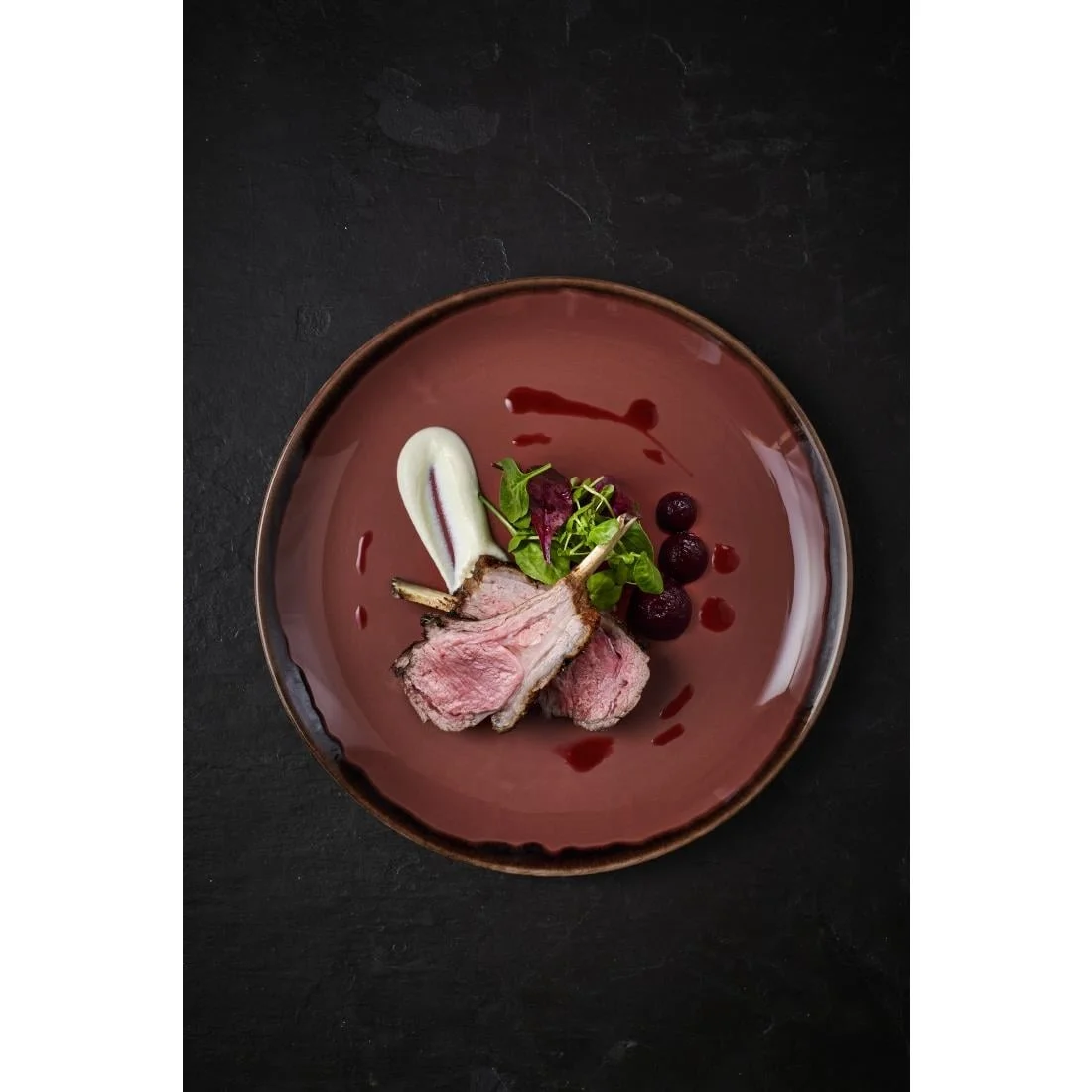 Dudson Harvest Coupe Plates Plum 260mm (12 Pack) - Image 3
